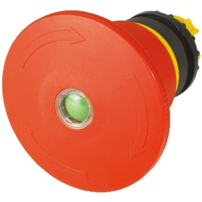 Eaton Mushroom Red Emergency Stop Push Button - Turn to Release, M22 Series, 22mm Cutout, Round