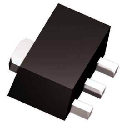 Diodes Inc BCX54TA NPN Transistor, 1 A, 45 V, 3-Pin SOT-89
