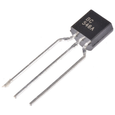 Taiwan Semiconductor BC546A A1 NPN Transistor, 100 mA, 65 V, 3-Pin TO-92