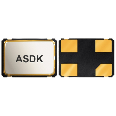 Abracon, 32.768kHz XO Oscillator, ±25ppm CMOS, 4-Pin SMD ASDK2-32.768KHZ-LRT