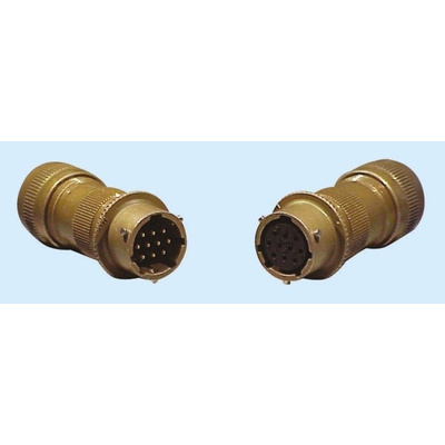 Glenair 6 Way Cable Mount MIL Spec Circular Connector Receptacle, Pin Contacts,Shell Size 10, MIL-DTL-26482