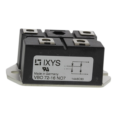 IXYS Bridge Rectifier Module, 72A, 1600V, 4-Pin