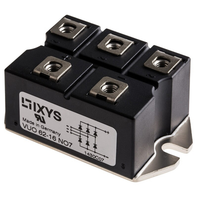 IXYS Bridge Rectifier Module, 63A, 1600V, 3-phase, 5-Pin