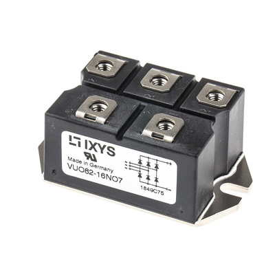 IXYS Bridge Rectifier Module, 88A, 1600V, 3-phase, 5-Pin