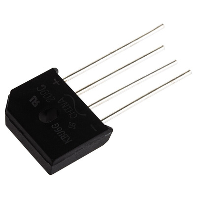 Vishay Bridge Rectifier, 6A, 400V, 4-Pin