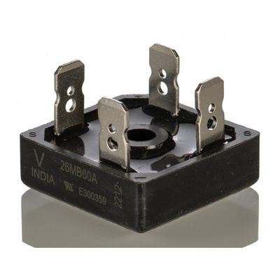 Vishay Bridge Rectifier, 25A, 600V, 4-Pin