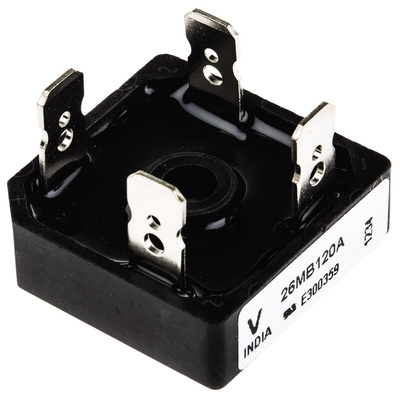 Vishay Bridge Rectifier, 25A, 1200V, 4-Pin