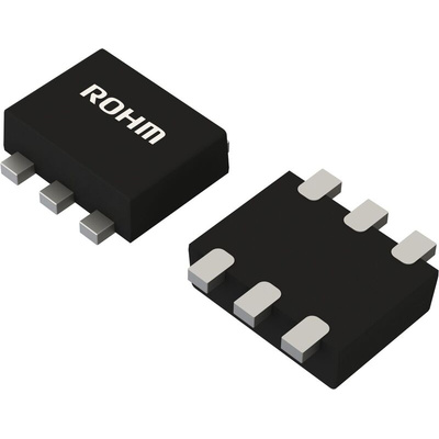 ROHM EMB60T2R Dual PNP/PNP Digital Transistor, 100 mA, -50 V, 6-Pin EMY6