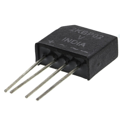 Vishay Bridge Rectifier, 2A, 200V, 4-Pin
