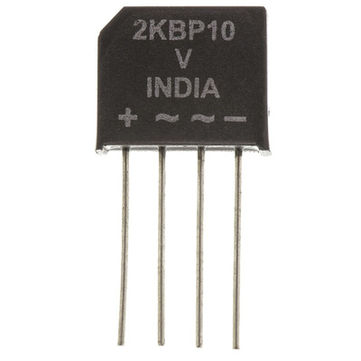 Vishay Bridge Rectifier, 2A, 1000V, 4-Pin