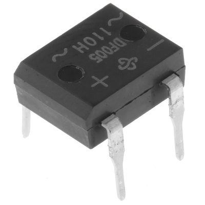 Vishay Bridge Rectifier, 1A, 50V, 4-Pin