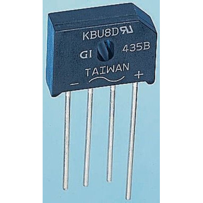 Vishay Bridge Rectifier, 8A, 1000V, 4-Pin