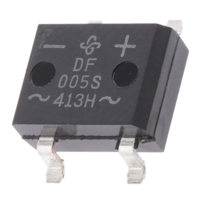 Vishay Bridge Rectifier, 1A, 50V, 4-Pin