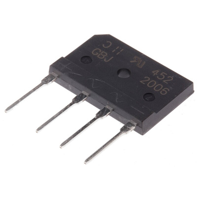 Diodes Inc Bridge Rectifier, 20A, 600V, 4-Pin