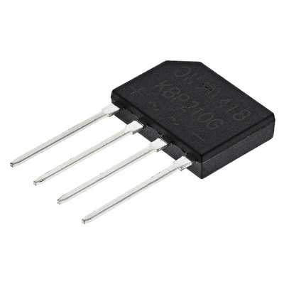 Diodes Inc Bridge Rectifier, 2A, 1000V, 4-Pin