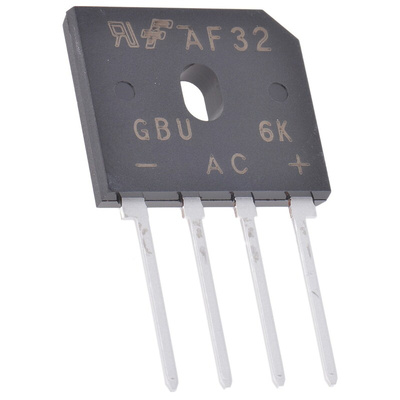 onsemi Bridge Rectifier, 6A, 800V, 4-Pin