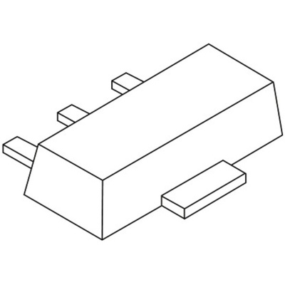 Nexperia BSR41 NPN Transistor, 1 A, 60 V, 3-Pin SOT-89