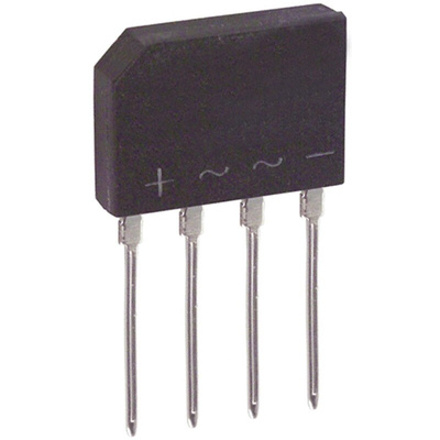 Diodes Inc Bridge Rectifier, 2A, 200V, 4-Pin