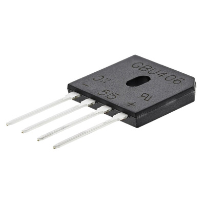 Diodes Inc Bridge Rectifier, 4A, 600V, 4-Pin