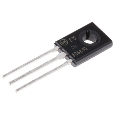 onsemi BD681G NPN Darlington Transistor, 4 A 100 V HFE:750, 3-Pin TO-225