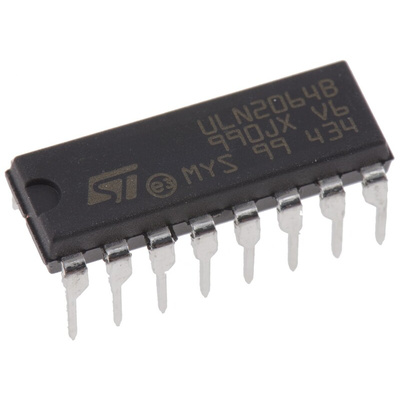 STMicroelectronics ULN2064B Quad NPN Darlington Transistor, 1.75 A 50 V, 16-Pin PDIP