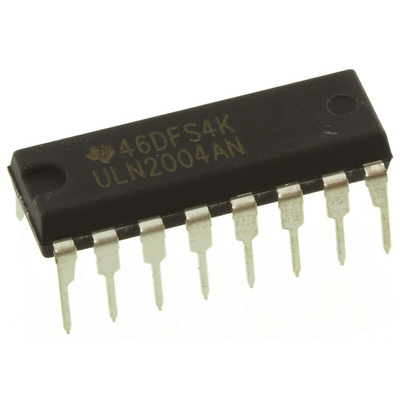 Texas Instruments ULN2004AN, 7-element NPN Darlington Transistor, 500 mA 50 V, 16-Pin PDIP