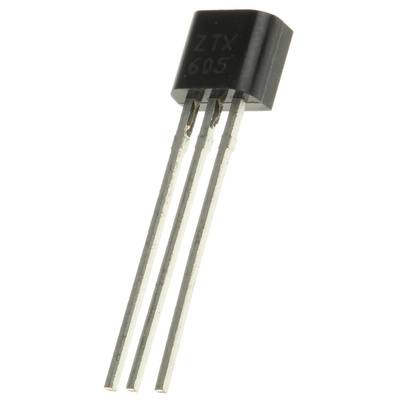 Diodes Inc ZTX605 NPN Darlington Transistor, 1 A 120 V HFE:500, 3-Pin E-Line