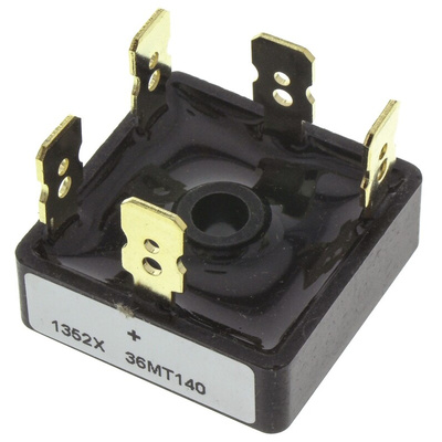 Vishay Bridge Rectifier, 35A, 1400V, 3-phase, 5-Pin