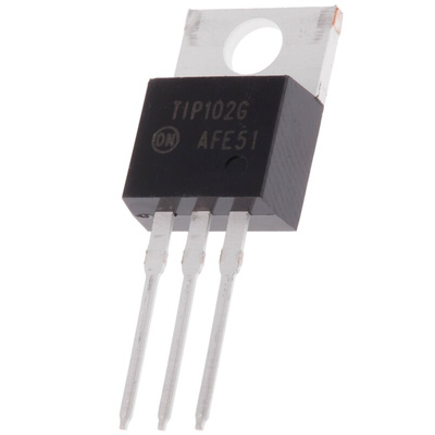 onsemi TIP102G NPN Darlington Transistor, 8 A 100 V HFE:200, 3-Pin TO-220AB