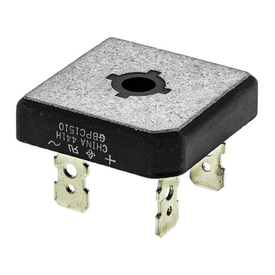 Vishay Bridge Rectifier, 15A, 1000V, 4-Pin