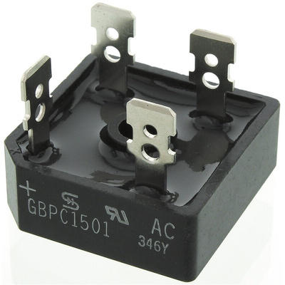 Taiwan Semiconductor Bridge Rectifier, 15A, 100V, 4-Pin