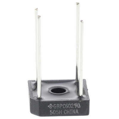 Vishay Bridge Rectifier, 6A, 200V, 4-Pin