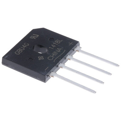 Vishay Bridge Rectifier, 4A, 400V, 4-Pin