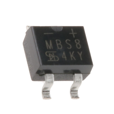 Taiwan Semiconductor Bridge Rectifier, 800mA, 800V, 4-Pin