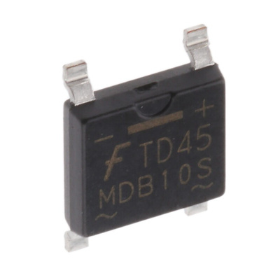 onsemi Bridge Rectifier, 1A, 1000V, 4-Pin