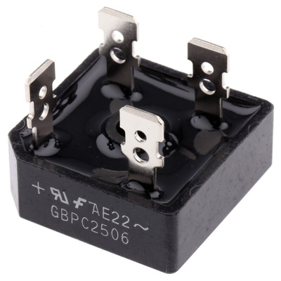 onsemi Bridge Rectifier, 25A, 600V, 4-Pin