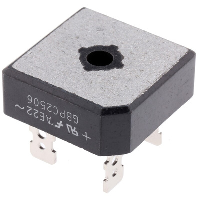 onsemi Bridge Rectifier, 25A, 600V, 4-Pin