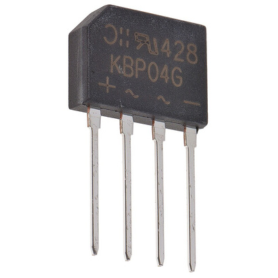 Diodes Inc Bridge Rectifier, 1.5A, 400V, 4-Pin