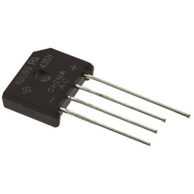 Vishay Bridge Rectifier, 8A, 200V, 4-Pin