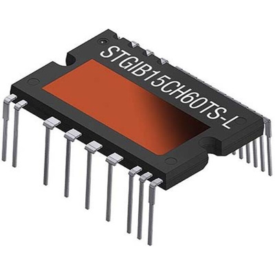 STMicroelectronics STGIB10CH60TS-L Array Smart Power Module, 15 A 600 V, 26-Pin SDIP2B, Through Hole