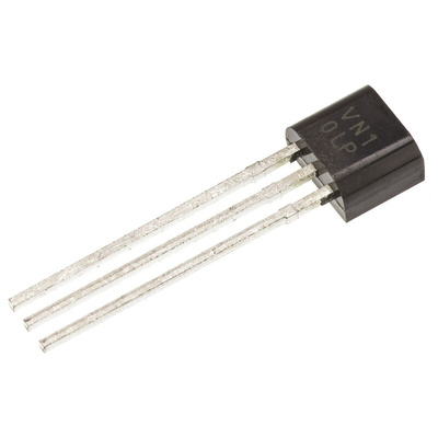 N-Channel MOSFET, 270 mA, 60 V, 3-Pin E-Line Diodes Inc VN10LP