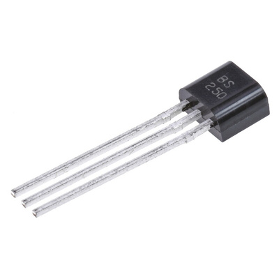 P-Channel MOSFET, 230 mA, 45 V, 3-Pin E-Line Diodes Inc BS250P