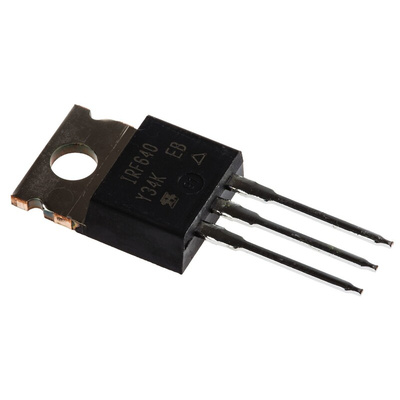 N-Channel MOSFET, 18 A, 200 V, 3-Pin TO-220AB Vishay IRF640PBF