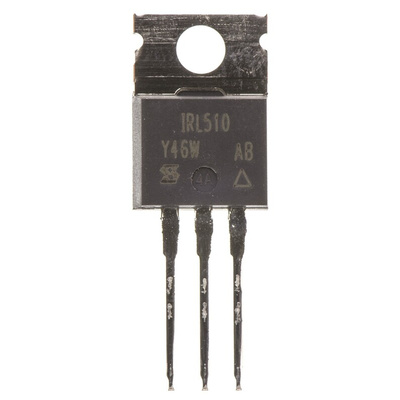 N-Channel MOSFET, 5.6 A, 100 V, 3-Pin TO-220AB Vishay IRL510PBF