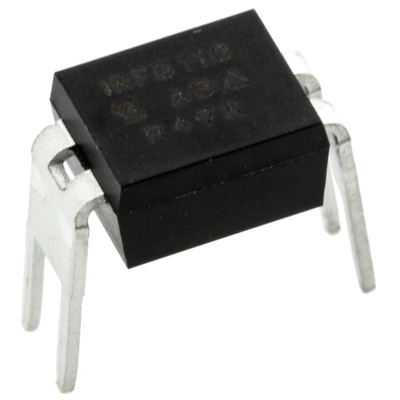 N-Channel MOSFET, 1 A, 100 V, 4-Pin HVMDIP Vishay IRFD110PBF