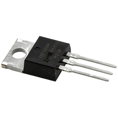 N-Channel MOSFET, 9.7 A, 100 V, 3-Pin TO-220AB Infineon IRF520NPBF