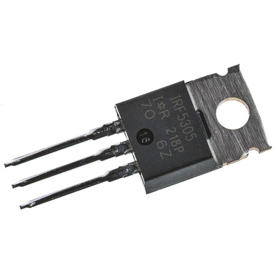 P-Channel MOSFET, 31 A, 55 V, 3-Pin TO-220AB Infineon IRF5305PBF