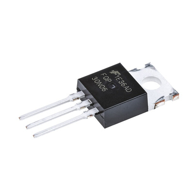 N-Channel MOSFET, 30 A, 60 V, 3-Pin TO-220AB onsemi FQP30N06
