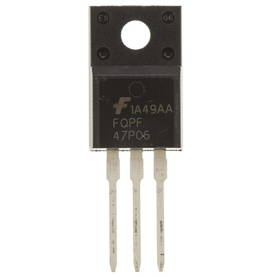 P-Channel MOSFET, 30 A, 60 V, 3-Pin TO-220F onsemi FQPF47P06