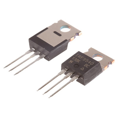 P-Channel MOSFET, 19 A, 100 V, 3-Pin TO-220AB Vishay IRF9540PBF